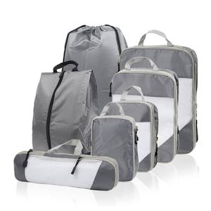 Lightweight Compression Luggage Organizer Bags 7 Pcs Packing Cubes Travel Bag Set - Product Image 1