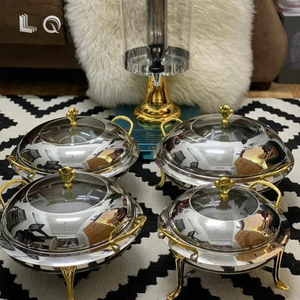 מפעל ישיר נירוסטה אלכוהול חימום סיר מרק כיסוי גלוי צורה סגלגל מזנון להציג סיר חם לבתי מלון מסעדות - Product Image 5