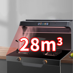 Cuisinière de <span class=keywords><strong>cuisine</strong></span> intégrée 3-en-1 intelligente en acier inoxydable, électrique et gaz, avec four, gril (y compris vapeur) et fonction autonettoyante - Product Image 5