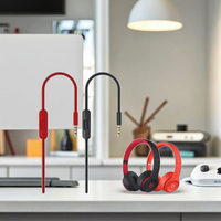 Gratis Pengiriman Kabel Audio Pengganti dengan Kabel Audio Mikrofon Kabel Headphone untuk Headphone Solo/Solo 2 3/ Studio 2.0 3.0