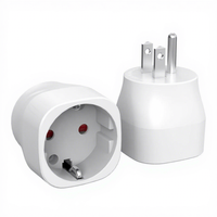 Adaptateur de prise de voyage pour prises canadiennes et américaines, norme américaine, matériau ABS, protection contre les courts-circuits, entrée 240V