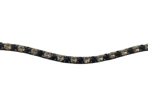 Bandeau à sourcils avec bling pour chevaux en forme de V 100% Bandes à sourcils en cuir véritable pour chevaux en épi complet sur des tailles fabriquées en Inde - Product Image 2