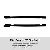 Convient pour BMW Mini Cooper F55 2014-2024, édition standard quatre portes, spoiler de jupe latérale ABS, pièce de modification