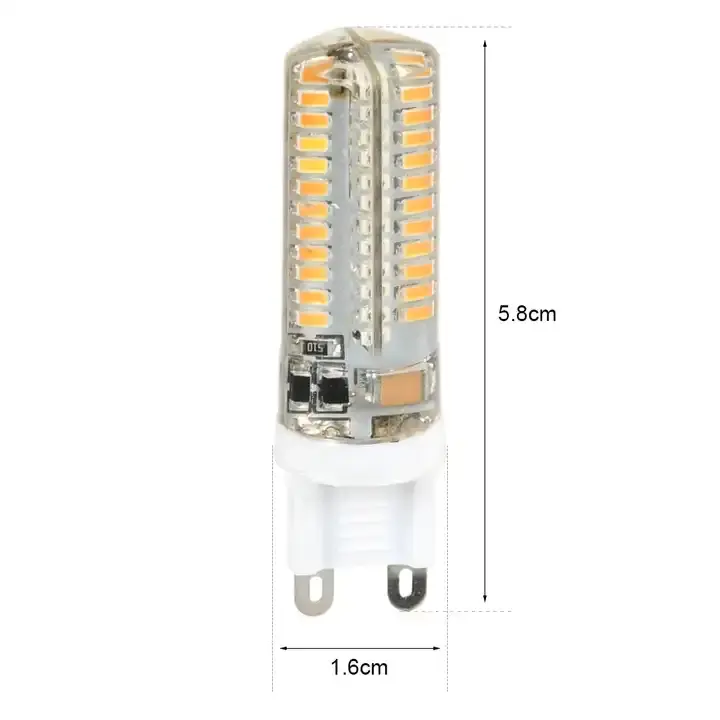 مصباح صغير LED طراز G9 من نوع SMD2835T يعمل بالتيار المتردد 220 فولت بأرخص سعر للبيع بالجملة مصباح صغير LED للذرة المصنوع من جل السيليكا
