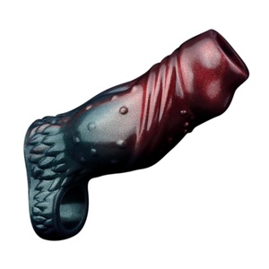 NNSX XL Size Penis Sleeve Hollow <b>Dildo</b> Delay Time Toys Sex Stimulation Enhancer Penis Girth Enlargement Silicone Condom - Product Image 3