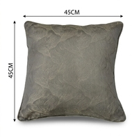 Housse de coussin décorative personnalisée en jacquard métallique texturé pour canapé, décoration intérieure
