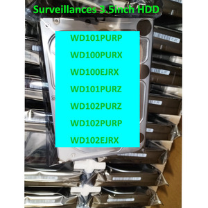 Disque dur de sécurité WD101PURZ 10 To 3,5'' 256 Mo 7,2 tr/min pour système de surveillance et stockage de données WD102PURZ - Product Image 1