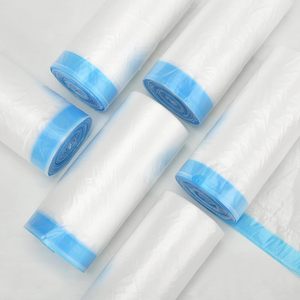 15 Gallon Tear Free Drawstring Trash Bags, Large, White, Fresh Clean Scent <b>Plastic</b> for Office Bedroom Living Room <b>Kitchen</b> - Product Image 1