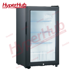 Mini-réfrigérateur commercial pour supermarché, refroidissement direct, porte vitrée, pour boissons et vins, <span class=keywords><strong>avec</strong></span> affichage numérique et éclairage LED - Product Image 3