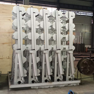 <span class=keywords><strong>Escalier</strong></span> pliant galvanisé à 2-6 marches avec main courante, cage de sécurité pour la protection des réservoirs et des fermes - Product Image 6