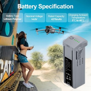 에어 3S 지능형 비행 배터리 4276mAh, 45분 비행시간 제공, DJI 에어 3S 및 에어 <span class=keywords><strong>3</strong></span> 드론 배터리 교체용 - Product Image 2