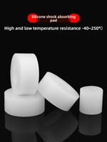 Rondelles antichoc en silicone, joints en caoutchouc résistants aux hautes températures, coussinets amortisseurs épaissis, patins de fixation pour ventilateurs de machines