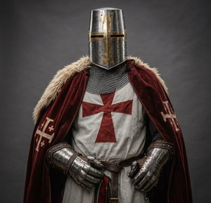 Armure Complète de Chevalier Templier Médiéval en Acier Calibre 18, Modèle Coulé Traditionnel, pour Reconstitutions Historiques, Cosplay et Présentation - Product Image 1