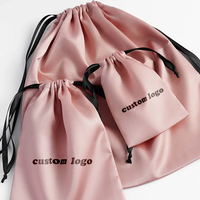 Tout Nouveau Sac Anti-Poussière Personnalisé de Luxe en Coton Velours Satin Daim Soie avec Cordon de Serrage pour Chaussures et Sacs à Main