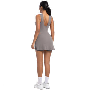 Wholesale Ready Ship Women's Plus <b>Size</b> Anti-See-Through Golf Yoga <b>Dress</b> Breathable Fitness Wear for Adults Shorts Custom Logo - Product Image 3