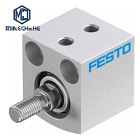 Nuevo Cilindro Neumático Compacto de Carrera Corta ADVC-16-5-A-P, Cuerpo Redondo, Barril de Aleación de Aluminio, Acción Simple, RS485