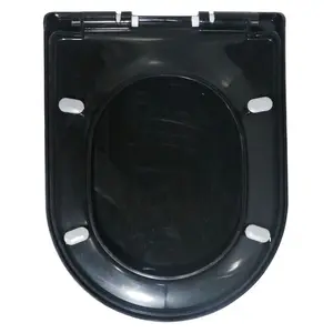 H231 beliebtes Modell günstiger Preis U-Form PP schwarzer Toilettensitz
