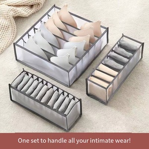 Nuevo cajón de nailon para pantalones vaqueros, ropa interior, sujetador, calcetines, caja de almacenamiento, organizador de almacenamiento plegable, armario, bolsa de almacenamiento de ropa, armario divisor - Product Image 6