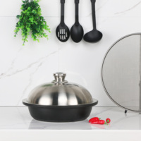 Tajine marocain vintage avec fond en granit antiadhésif et couvercle en acier inoxydable, design écologique et nouveau