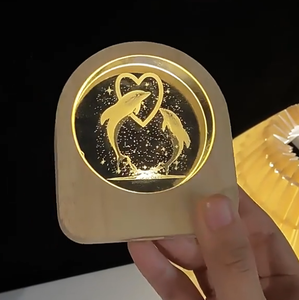 Idea Regalo <span class=keywords><strong>di</strong></span> <span class=keywords><strong>San</strong></span> <span class=keywords><strong>Valentino</strong></span> in Cristallo all'Ingrosso, Decorazione da Scrivania, Sistema Solare Galattico 3D Inciso al Laser su Vetro, Luce Notturna <span class=keywords><strong>per</strong></span> Bambini - Product Image 1