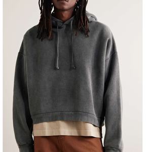 Sudadera con Lavado Ácido de Alta Calidad, Serie High Street, Sudadera Vintage con Lavado a la Piedra, Estilo Oversize - Product Image 2