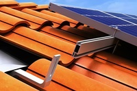 Installation facile, support solaire pour toit en tuiles en aluminium anodisé AL 6005-T5 et acier avec crochet, système de montage de panneaux solaires, durée de vie de 25 ans