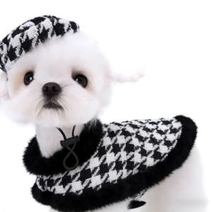 Ropa Divertida para Perros con Patrón a Cuadros Blancos y Negros, Nueva Llegada 2026, Ropa Cálida y Suave para Perros en Clima Frío, Disponible en Tallas S-XL - Product Image 1