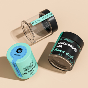 Không khí chặt chẽ nụ hoa mùi bằng chứng thẳng bên <span class=keywords><strong>Jar</strong></span> với bằng chứng giả mạo <span class=keywords><strong>3</strong></span>.5g Con thủy tinh kháng container thảo mộc lọ 2oz 3Oz 4oz - Product Image 3