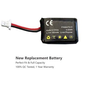 Batería de auriculares inalámbricos Li-Polymer 3,7 V 140mAh para batería Plantronics 86180 84479-01-01 <span class=keywords><strong>CS540</strong></span> - Product Image 2
