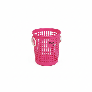 Cesto anello rotondo Inomata in rosso borse e cestini per biancheria durevoli - Product Image 1