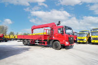JQCM 8 tonnes Grue montée sur camion Bras de travail Grue mobile Bras télescopique Grue de camion Bras robotique à vendre