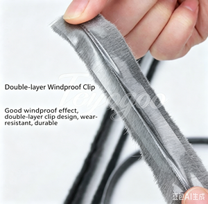 Guarnizione in Silicone Ecologica con Protezione Antipioggia in Plastica per Finestre e Porte Esterne - Product Image 5