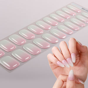 Pegatinas <span class=keywords><strong>de</strong></span> <span class=keywords><strong>Uñas</strong></span> <span class=keywords><strong>de</strong></span> Gel sin HEMA, Diseño <span class=keywords><strong>de</strong></span> Superficie Brillante con Degradado Rosa, Otoño Invierno, sin Lámpara UV, Envolturas <span class=keywords><strong>de</strong></span> <span class=keywords><strong>Uñas</strong></span> <span class=keywords><strong>de</strong></span> Gel sin UV - Product Image 3