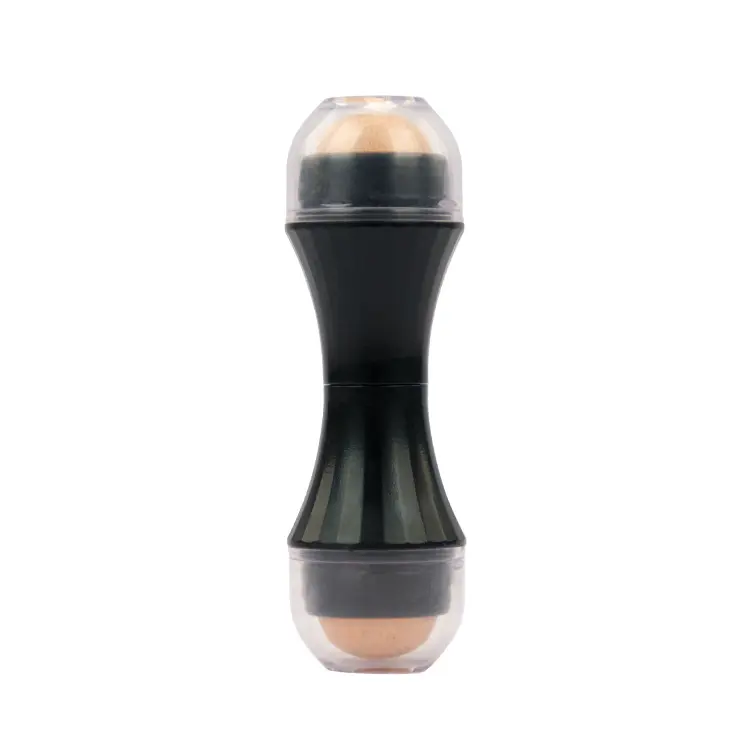 Factory Wholesale Double Head Face Oil Absorbing Roller Volcanic Stone Make up Tool Volcanic Stone Oil Absorbing Roller