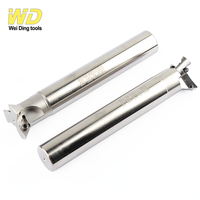 Fraise à rainurer en queue d'aronde YW45 YW55 YW60 à queue droite pour usinage CNC, fraise à rainurer en V, pour plaquettes DCMT07 DCMT11 en carbure OEM