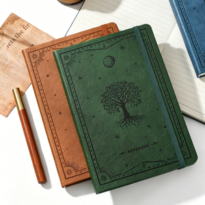 Carnet en cuir vintage, journal d'étudiant, bloc-notes, agenda professionnel pour l'organisation quotidienne - Product Image 5