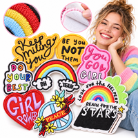 Patch brodé thermocollant et à coudre en gros, citation inspirante positive 'Be You Do Your Best Peace'