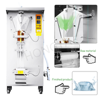 Machine de remplissage verticale d'emballage d'eau Équipement de remplissage d'eau minérale en plastique à petite échelle