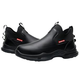 أحذية عمل SRC Lev <span class=keywords><strong>Chef</strong></span> خفيفة الوزن ومضادة للانزلاق، أحذية تشيلسي من الجلد والمطاط، أحذية أمان للطهاة في المطاعم والمطابخ، برباط - Product Image 2