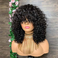 En gros Pas Cher Doigt Vague D'eau Perruque 100% Cheveux Humains Brésiliens Coupe De Pixie Perruques Fabriqué À La Machine Non Dentelle Perruques pour Les Femmes