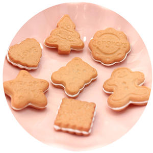 Miniaturas de Galletas Sándwich Navideñas, Accesorios de Juguete de Comida, Bolsa Sorpresa, Caja Sorpresa, Miniaturas de Comida de Supermercado, Adornos - Product Image 3