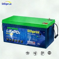Batterie LiFePO4 Chauffante 24V 120AH Grade A Vente Directe Usine Stockage Domestique 6000 kWh BMS Intelligent RS485 Terminal M8 CE RoHS IP67 OEM ODM