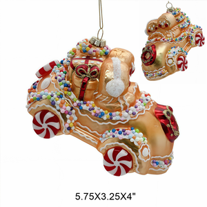 Adorno de Cristal de Alta Calidad para Árbol de Navidad, Colgante de Hombre de Jengibre, Bola de Cristal, Decoración Navideñ<span class=keywords><strong>a</strong></span> - Product Image 2