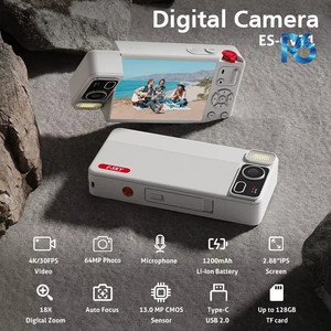 Appareil photo numérique pour la photographie et le vlogging, écran rotatif à 270°, 4K, 64MP, autofocus, flash, zoom 16x, point et shoot, corps en aluminium, détection de sourire - Product Image 3