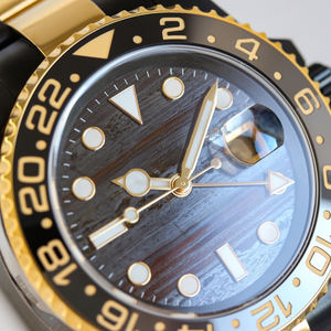 El Poder Seductor del Ojo de Tigre de Hierro. Su Textura Resembla <span class=keywords><strong>a</strong></span> Rayas de Tigre de Metal Fluido. Reloj Mecánico para Hombre - Product Image 3