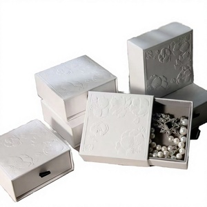 Custom Printed <b>Biodegradable</b> Rigid Boxes Sponge Lining Special Texture <b>Paper</b> Embossed Luxury Jewelry Packaging Gift Bags Pouches - Product Image 3