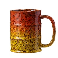 Tasses à vin en céramique modernes de 12 oz, forme baril d'huile, avec logo personnalisé gravé, idéales pour les souvenirs de festivals arabes, mugs à bière émaillés au four