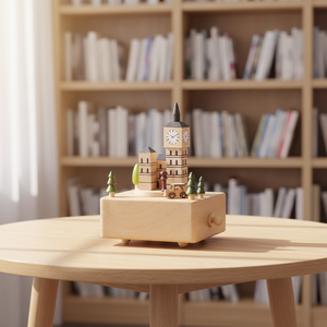 Caja de Música de Madera con Melodía Personalizada, Regalo Personalizado para Bebés y Niños, Cumpleaños - Product Image 1