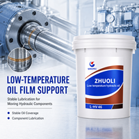 Oli Hidrolik Suhu Rendah SINOPEC Great Wall ZHUOLI L-HV 46, Cairan Hidrolik Anti-Aus AW 46, Kemasan Plastik 18L