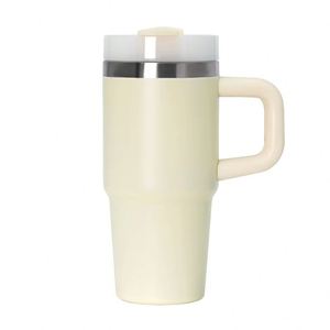 <b>Kids</b> 14oz Stainless Steel Straw Cup with Handle Vacuum Insulated Portable Travel Beverage Mug - Product Image 1